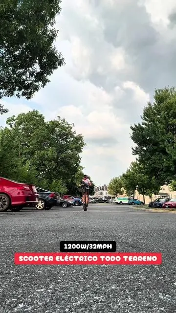 Monster scooter todo terreno, motor de 1200W, Velocidsd de 32MPH y batería de 25/40 millas #electricscooter #scooter #escooter #todoterreno #DealsForYouDays 