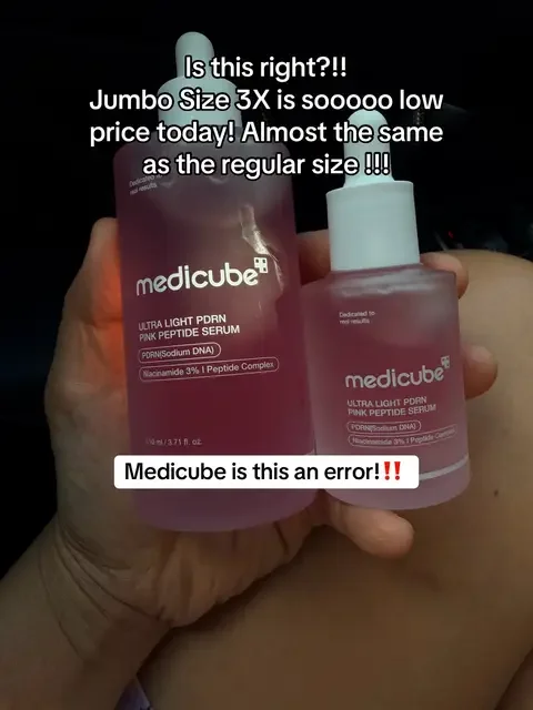 New from Medicube: the Ultra Light PDRN Pink Peptide Serum A lightweight, fast-absorbing serum made for hydration, glow, and smoother-looking skin. Perfect if you want that fresh, bouncy K-beauty glow without a heavy feel. #Medicube #PDRNSerum #PinkPeptideSerum #dealsforyoudays #summeressentials 