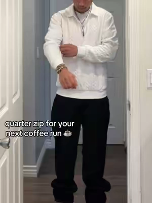 runs true to size 🔥 #quarterzip #coffee 