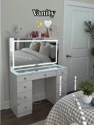 #vanity #tocador #vanitymirror #makeupvanity #cybermonday 