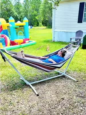 This hammock is a must have for summer! #hammock #tiktokshopcreatorpicks 