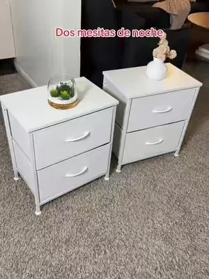 Dos mesitas de noche #nightstand  #bedsidetable  #Home #tiktokshop #blackfriday 