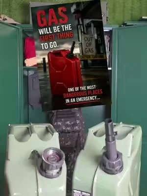 dont wait till its too late to start storing gas #gas #prepper #naturaldisaster #gasstation #military 