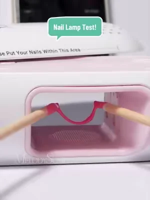 Nail Lamp Test! Cures the gel in seconds! Check my shop to get this P-PLUS20F nail lamp!✨ #melodysusie #naillamp #nailtools #nailtok #dealsforyoudays 