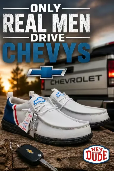 Grab these heydude Chevy shoes before they sell out. Perfect if you drive a ford so you will have a decent mode of transportation when you’re stranded on the side of the road #chevy #chevytrucks 