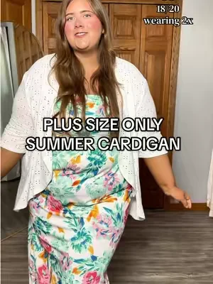 lightweight + so stretchy! ⭐️ #plussizefashion #plussize #cardigan #summervibes #dealsforyoudays 