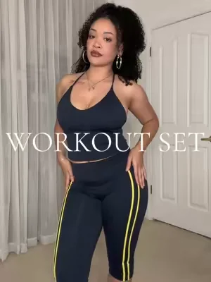 My new favorite workout set😩😍 #activewear #twopieceset 