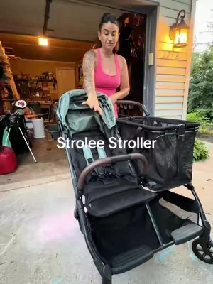 lightweight stroller wagon that doubles as a shopping cart for moms on the go. easy fold, 22 lbs, holds the kid and the haul.  @Strolee #strollerwagon #babystroller #stroller #lightweightstroller 