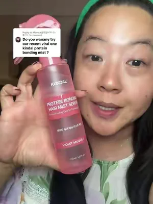 Replying to @Monica글로벌비지니스 흥신소 I already got the viral @Kundal.Global protein bonding spray and it makes my hair even shinier! #kundal #kundalshampoo #koreanhaircare #damagedhair #summeressentials 