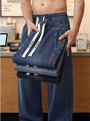 Versatile Elastic Waist Men Jeans, Match Every Top In Your Closet#pants #mensfashion #jeansformen #jeansoutfit #comfystyle 