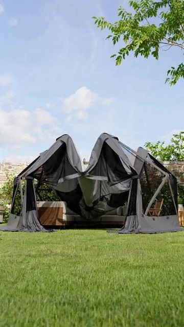 POV: Your backyard just leveled up 🌿 This pop-up gazebo is *instant* setup, windproof, and perfect for parties! 🎉 #DealsforYouDays #PopUpGazebo #BackyardGoals #OutdoorLiving #TikTokMadeMeBuyIt #FYP