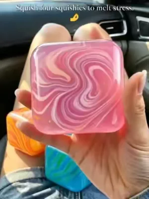 🍨All squishy, all AMSR🎧✨There’s no way I can stop squeezing these cube😋🩷which one was your favorite?👇#squishytoys #StressRelief #squishyfun #fidgettoys #asmr