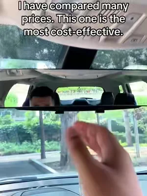 This mirror fooled the internet..#rearviewmirror #caraccessories #carhack #carfinds #fyp 