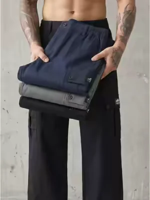 All-Day Wear No Discomfort! Stretch Waist Utility Cargo Trousers#pants #mensfashion #comfystyle #DailyWear #cargopantsoufit 