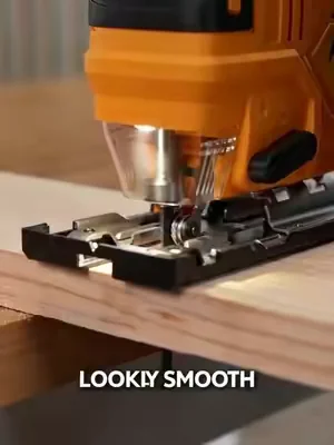 POV: Your workshop just leveled up 🔥 This cordless saw cuts LIKE A BUTTERFLY 🦋 3 modes, 0-45° angles—no more awkward cuts! Perfect gift for dads! 🎁 #SummerVibes #carpenter #DIYenthusiast #Woodfactory #Customfurniture #CordlessJigsaw