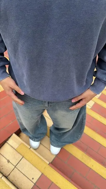 tuff every season 🔥 #backtoschooloutfit #baggyfit #waffleknit #streetwear #fyp 