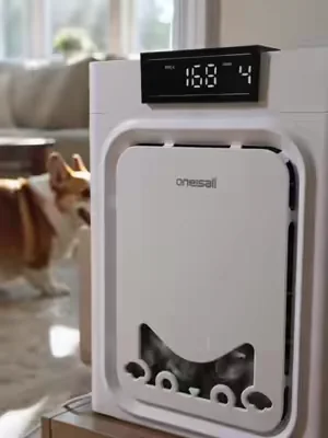 this literally traps pet hair from out of the air,we have two pets!   #PetAirPurifier   #summeressentials #PetHairEverywhere  #CatHealth #Dealsforyoudays  