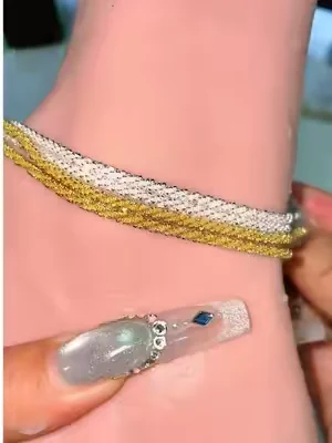 Light on your ankle ✨#DealsForYouDays#loyalovejewelry #greenish #tiktokshopcreatorpicks #foryoupage 
