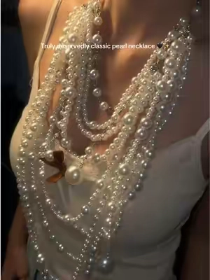 My love 😍 #necklace #pearl #layered #jewelry #vintage 