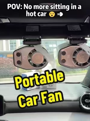 This fan is a lifesaver and it’s on sale rn!!  #Joytutus #CarFan #weeklydeals #DealsforYouDays #Summerwins 