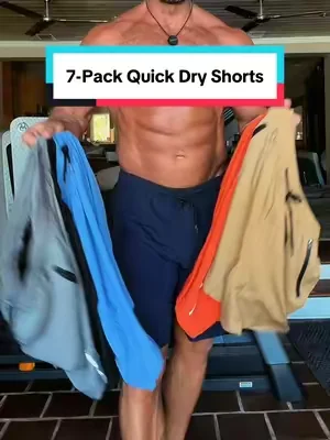 These men’s quick-dry shorts are lightweight, breathable, and built for everything from the gym to weekend errands. The zipper pockets keep your essentials secure, and the flexible fit moves with you whether you’re training, hiking, or just staying active. Getting seven pairs means you’re covered all week without constantly doing laundry. #mensshorts #workoutshorts #mensstyle #menswear #gymwear 
