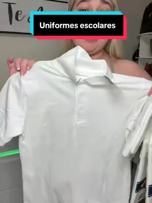 Camisas fresca para uniforme escolar #creatorsearchinsights #tiktokshopcreatorpicks #tiktokshopstockup #uniform 