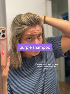 Try this purple shampoo before you go spend $$ at the salon! #shampoo #purpleshampoo 