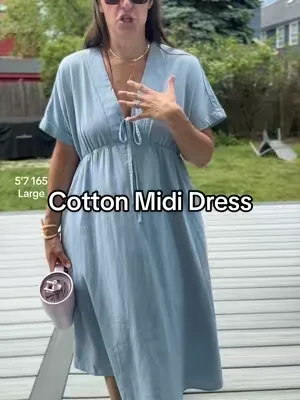 your new favorite throw on and go cotton midi dress  #mididress #cottondress #dresses