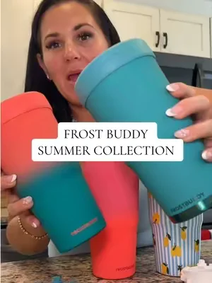 Frost buddy summer collection ☀️🌊 #tiktokshopcreatorpicks #Frostbuddy #tumbler #icedcoffee #summeressentials 