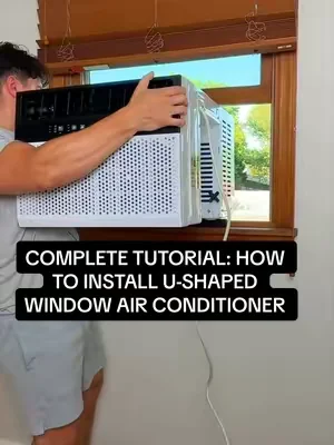 Watch until the end to see how to FULLY install this window unit from START to FINISH. Hope this helps! 🥶❄️ #tiktokshop #airconditioner #ac #cowsar #tutorials 