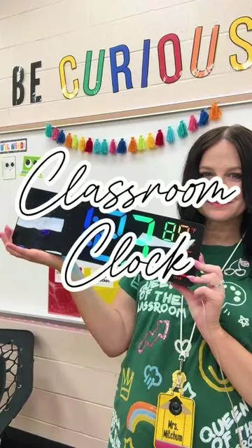 This one device replaces multiple classroom tools! 🌈⏰📆 #classroom #teacher #teachersoftiktok #backtoschool #clock 