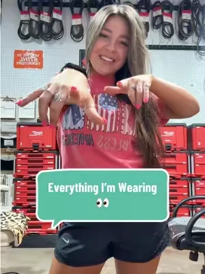 Today’s fit check ❤️💙 Everything from my shirt to my tan is linked in the orange shopping cart! Which piece is your favorite? 👀🇺🇸