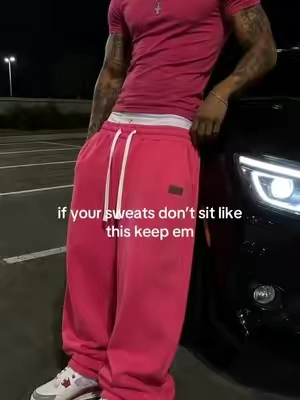 need that puddle fit #baggypants #baggysweats #mensfashion #widelegsweatpants #viral 