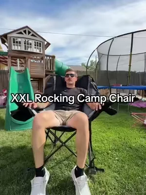Say hello to BIG Bertha #campchair #rockingchair #foldablechair #camplife #dealsforyoudays 