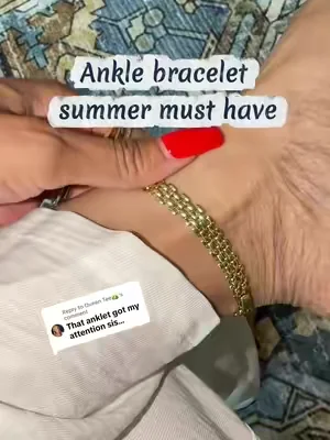 Replying to @Queen Tee👑 summer must have is a good ankle bracelet. Will elevate any outfit. #summerjewelry #anklebracelet 