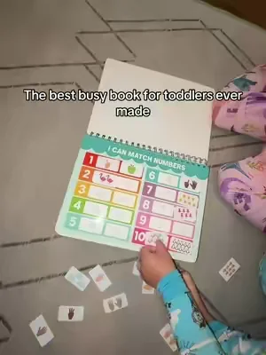 My 3 & 4 year old loveeee this book! #toddlerbusybook #screenfreeplay #busybookforkids #MomsofTikTok #tiktokshopcreatorpicks 
