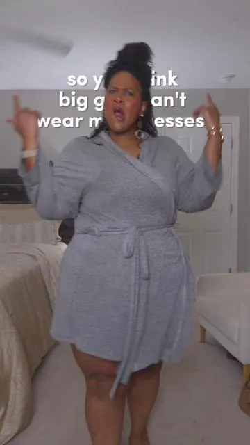 Mini dresses & big bodies belong together. Cause it’s too hot outside to be covering everything up.  Most pieces I’m wearing in a size 3X or 20 and I’m 5’9”! Added sizes next to the product names. #minidress #tryonhaul #outfitidea #plussizefashion #styletips 