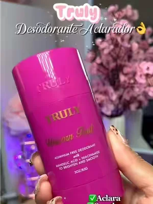 Desodorante Unicorn Fruit Brightening and Smoothing - Libre de aluminio, combate las bacterias causantes del mal olor con enzimas de papaya y manteca de mango - Ayuda a desvanecer la decoloración oscura de las axilas - Elimina impurezas y piel muerta - Aroma dulce a algodón de azúcar#dealsforyoudays 