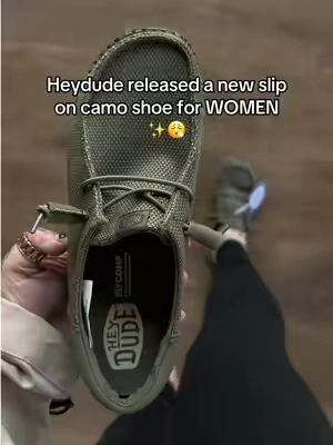 HEY DUDE new women’s slip on camouflage shoe @HeyDude 🤎✨