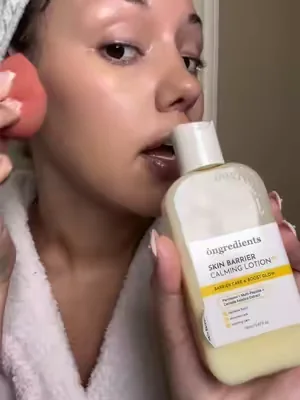 @ongredients US #Ongredients #SkinBarrierCalmingLotionEX #makeupprep #DealsForYouDays #grwm 