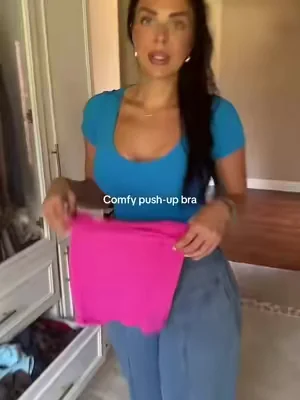 Supportive, comfy push-up bra. No digging no spillage #bra #pushupbra #seamlessbra #tiktokshopping 