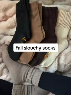 Leggings + slouchy socks + a cozy read #fallsocks #slouchysocks #bootsocks #socks 