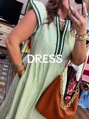 Cute easy lightweight dress, totally affordable! Perfect midsize fashion outfit! #OOTD #fashion #midsize 