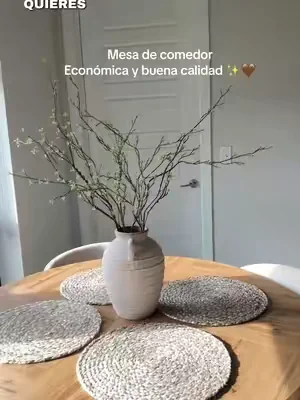 Una idea de cómo se ve mi mesa que agarré hace 9 meses en tijtokshop! Para que vean que si salen buenas!  #diningtable #mesa #homedecorideas #homefurnishing 