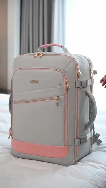 Ready for seamless travel? ✈️ The UKEIN 40L Colorblock Carry-On Backpack is your new essential! It's airline-approved, comes with 3 packing cubes, a TSA lock, and a waterproof laptop compartment to keep everything organized and secure. Perfect as a weekender bag, organized daypack, or airport backpack, it's designed for convenience on the go. Grab this perfect travel gift and make your next trip a breeze! Tap to shop now. #fyp #travelbackpack #DealsForYouDays #AIGC #Moras