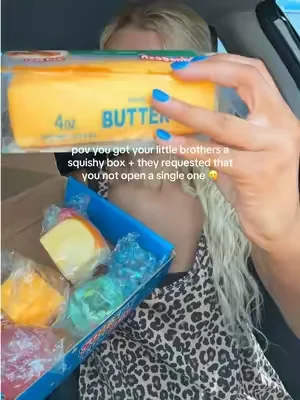 ain’t it fun 🥲🤣 #squishy #buttersquishy #kidstoys #squishyhaul #bigsister 