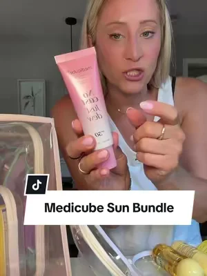 One bundle, three summer essentials. ☀️✨ SPF that leaves a dewy finish, a deodorant that keeps up with busy days, and a vanilla body mist that smells absolutely incredible. If you’re already a Medicube fan, this new set is definitely worth checking out. #Medicube #KBeauty #SummerEssentials #SkincareRoutine #TikTokShopFinds 