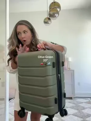 This hard shell luggage comes individual or as a luggage set and in so many colors!  Hardshell ABS Luggage Set - 20"/24"/28" Check-in 4-Wheel Double Spinner Rolling Suitcase, Lightweight Expandable Shell Luggage Set with TSA Lock, Check In Luggage With Wheels #luggage #luggageset #carryonbag #carryontravel #travelset 