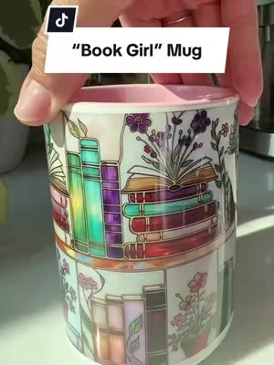 Every book deserves a beautiful reading mug. 📚☕️ This stained-glass-inspired bookshelf design is giving cozy bookstore, rainy afternoons, and “just one more chapter.” It’s the kind of mug that makes your coffee (or tea) ritual feel a little more special. #BookTok #BookLover #CoffeeLover #CozyHome #TikTokShopFinds