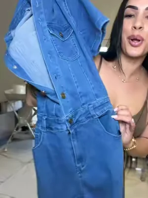 Jumpsuit de mesclilla #denimjumpsuit #tiktokshopcreatorpicks #fashionnova 